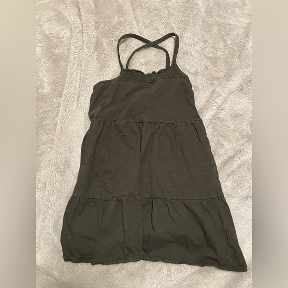 Bixby Nomad Black Spaghetti Cross Strap Smocked Dress Size 6-7 - Picture 2 of 5